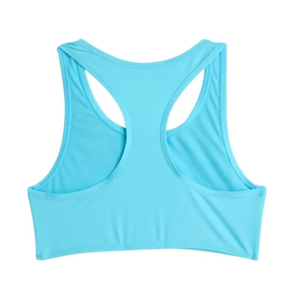 PUMA Girls Swimsuit Top Size XL Turquoise Active Summer Swimwear Performance